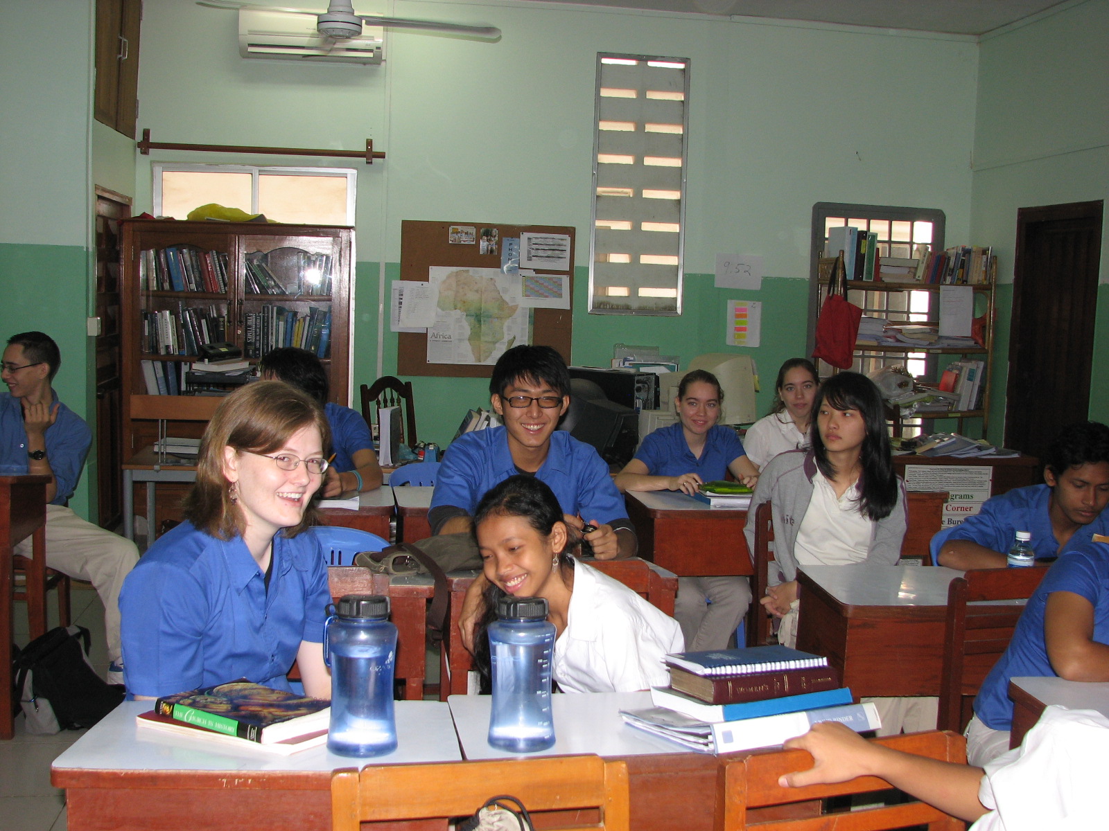 Logos International School opening in Phnom Penh in 2002